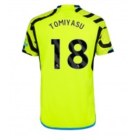 Camisa de Futebol Arsenal Takehiro Tomiyasu #18 Equipamento Secundário 2023-24 Manga Curta